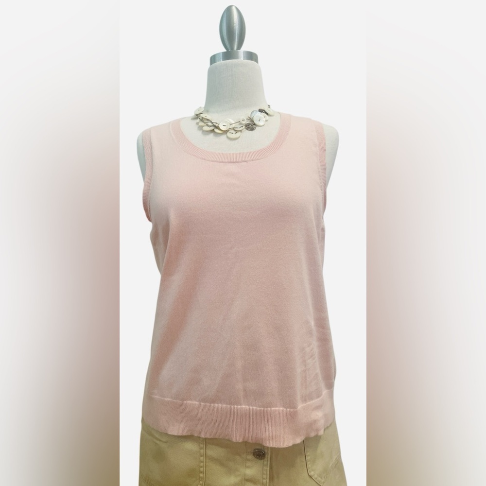 TALBOT’S - Pink 👚sweater Sleeveless Top - Picture 5 of 7